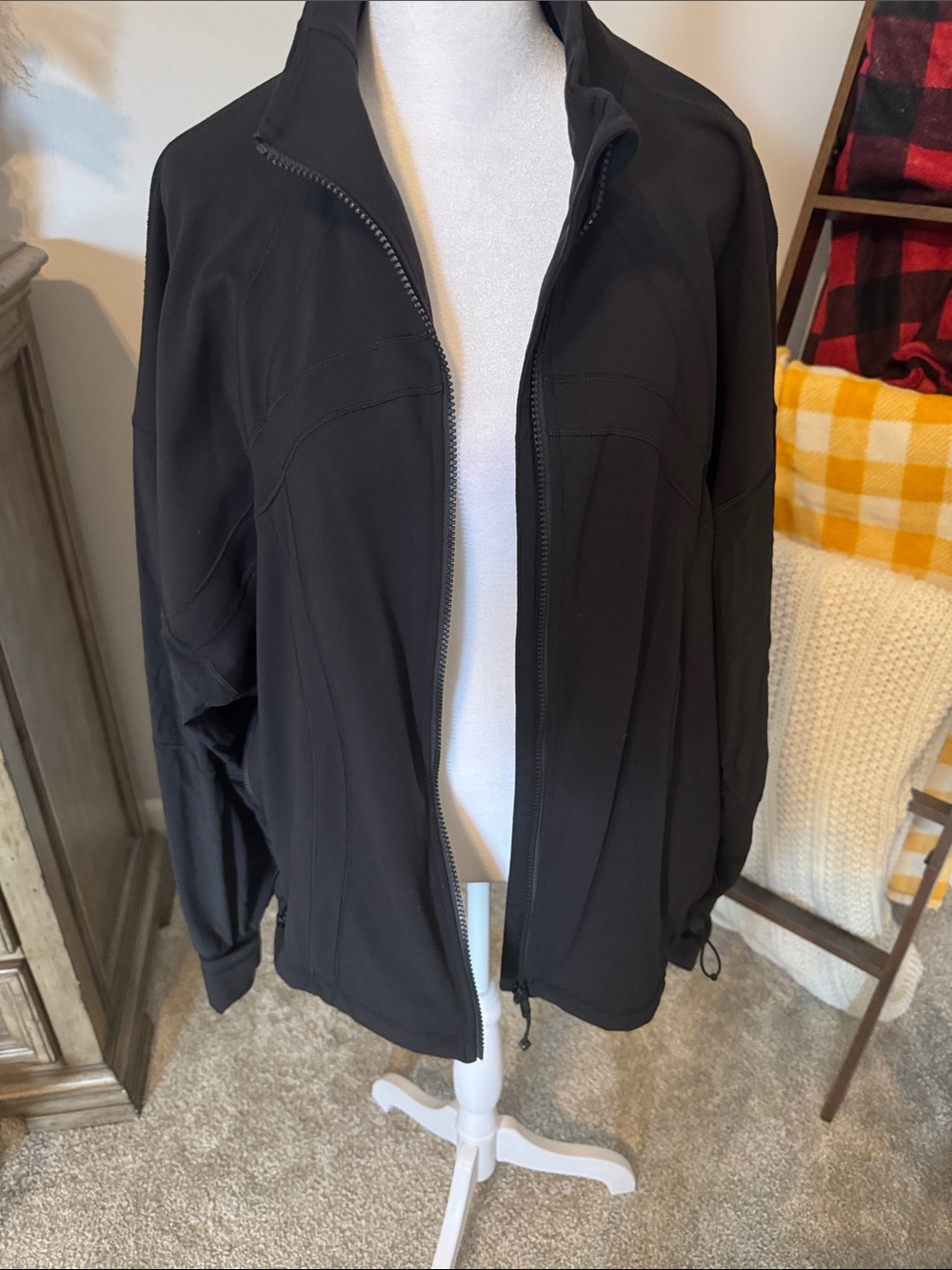 lululemon athletica Black Lightweight Full-Zip Bomber Jacket